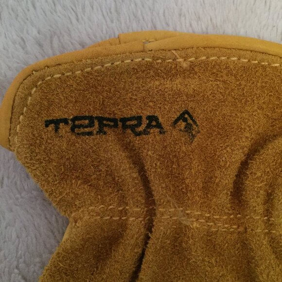 ❤️4 for $20 Terra tan cowhide work gloves sz M - Picture 3 of 7